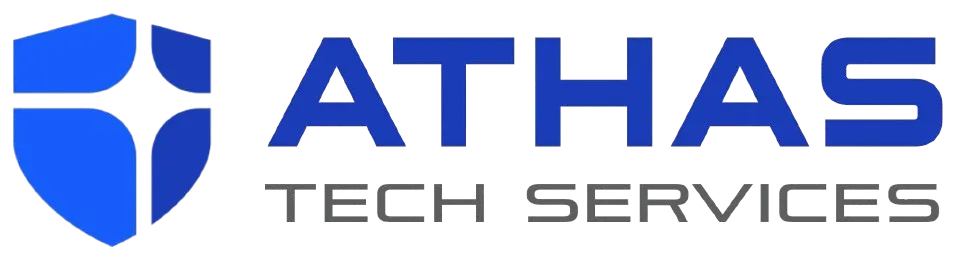 Athas Tech Services black Logo